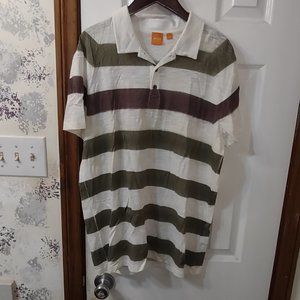 Hugo boss linen polo shirt